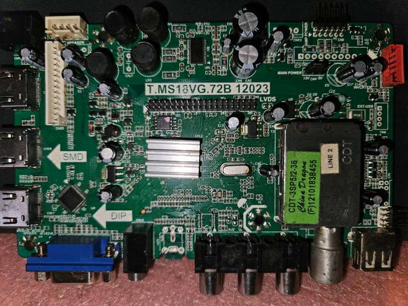 Dixon Sansui Blaupunkt T.MS18VG.72 12023 Television Main Board 28 to 42 Inch Chinese TV Main Board