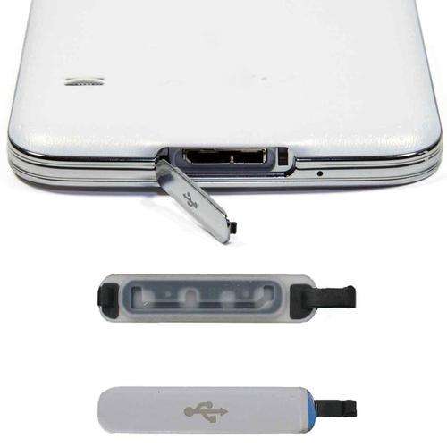 2 x Samsung Galaxy S5 Replacement Dual Usb Port Cover Flaps