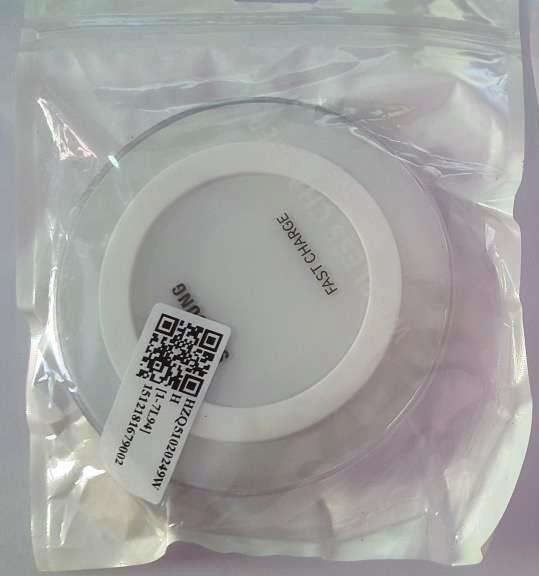 WHITE Qi FAST Wireless Charger for Samsung Galaxy Note 5 and Galaxy S6 Edge+