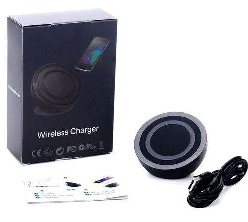 Wireless Charger for Samsung S7, S6, Note 5, and other wireless enabled phones.