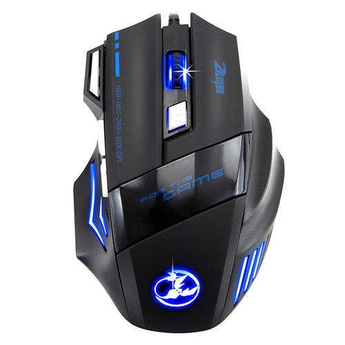 Backlit 7 Button Wired USB Gaming Mouse - 3200Mhz