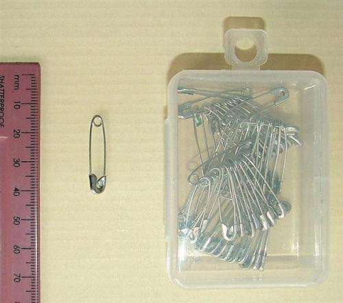Size 0 Safety Pins Nickel  60