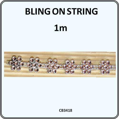 Bling on String SMALL FLOWER 1 m