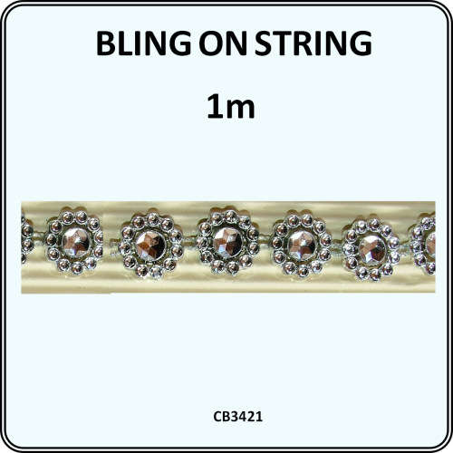 Bling on String ROUND FLOWER 1 m