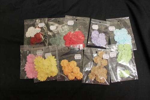 Flowers for scrapbooking/cards/arts&craft (app.20 flowers per pack)