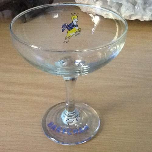 Set of 5 BABYCHAM vintage champagne glasses Sold as one lot.