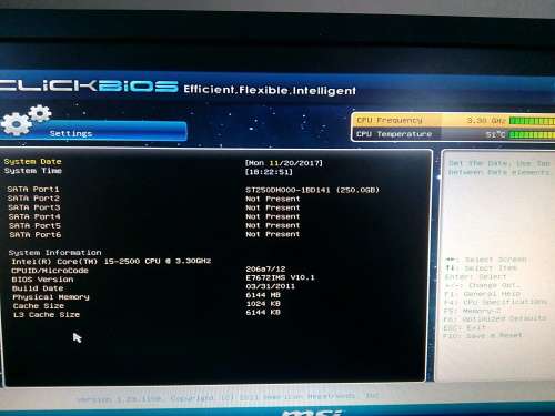 Core i5 with MSI P67A-GD80 (B3) Motherboard, 6 GB DDR3 RAM and a Thermaltake 500 WATT PSU + N9800GT