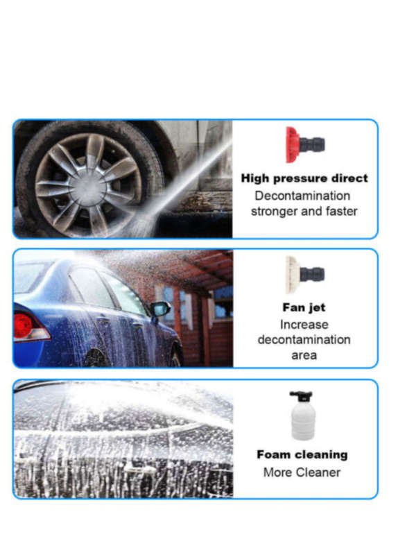 48V Cordless High Pressure Washer Cleaning Spray Machine Gun RF-46B