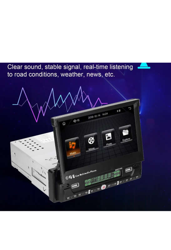 7 Inch Single BT Din BT MP5 Player with Touchscreen Car Stereo FM Radio android Mirror link