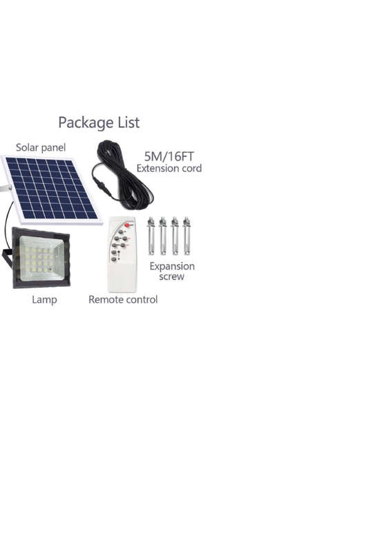 100W LED Solar Flood Light With Remote Control