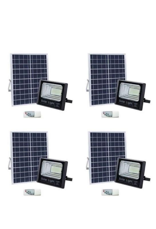100W LED Solar Flood Light - Pack of 4
