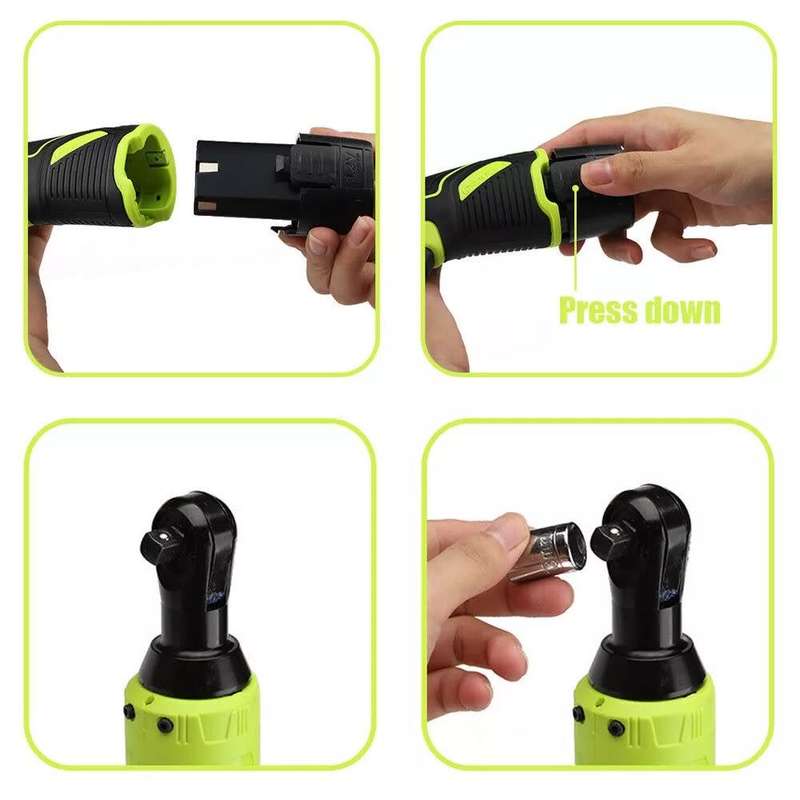 12V Right Angle Ratchet Wrench  CORDLESS