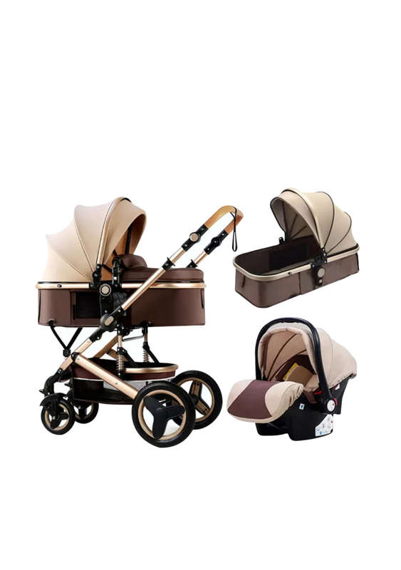 Baby Stroller 3 in 1 Folding bi-directional high landscape stroller