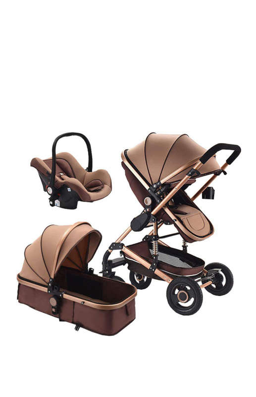 3 in 1 Baby Stroller - Khaki