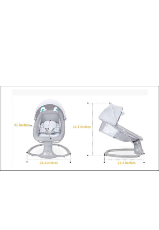 Mastela 3 In 1 Rocker\Swing Bassinet | Light Grey