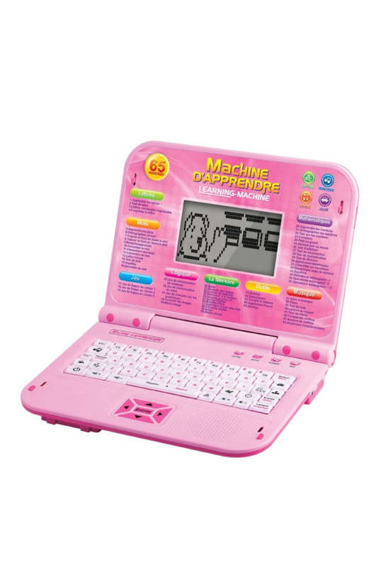 Kids Educational Laptop with Mouse - Pink