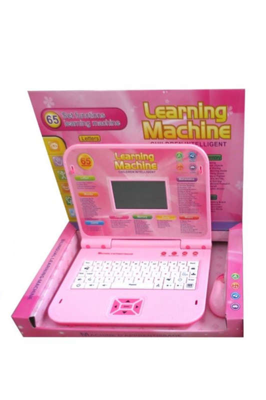 Kids Educational Laptop with Mouse - Pink