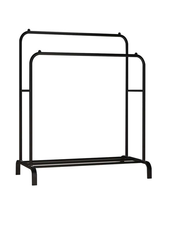 Pract Pack - Two Rail Free Standing Dry Clothes Rack for Hanging Clothes