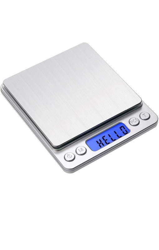 Digital Kitchen Scale 2000g/0.1g, 6 Measure Modes Back-Lit LCD Display