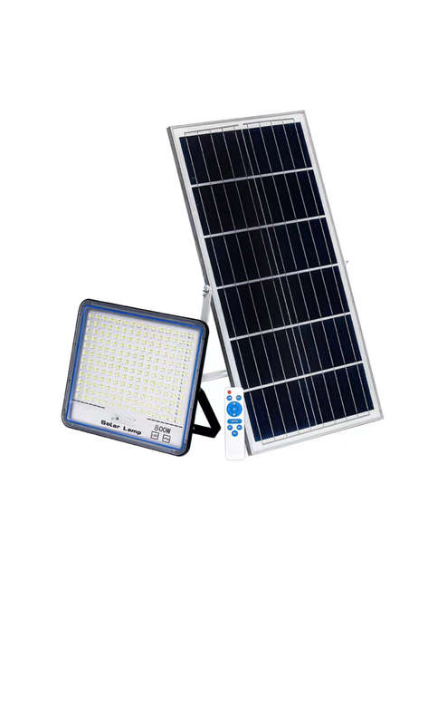 800W Solar Powered LED Flood Light With Panel & Remote-IP66