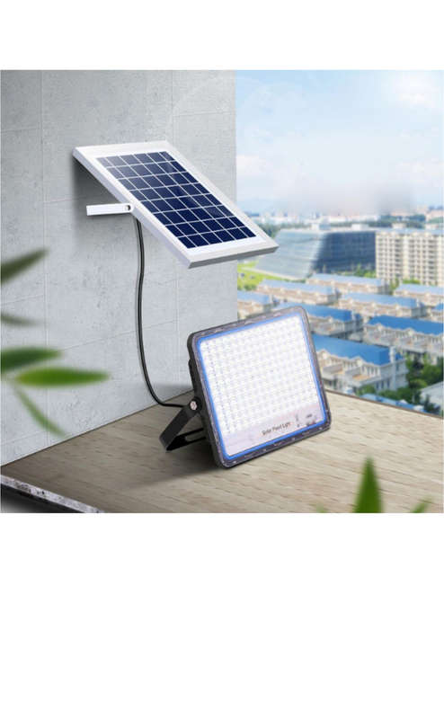 800W Solar Powered LED Flood Light With Panel & Remote-IP66