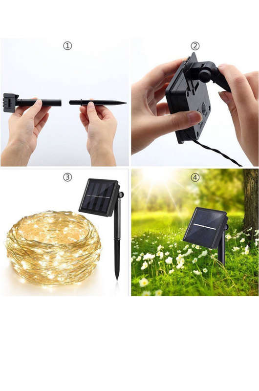 Solar Garden LED Decorative Lights - 10m