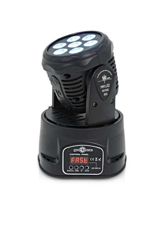 Mini-LED (RGB) Moving Head Light (7 LED)