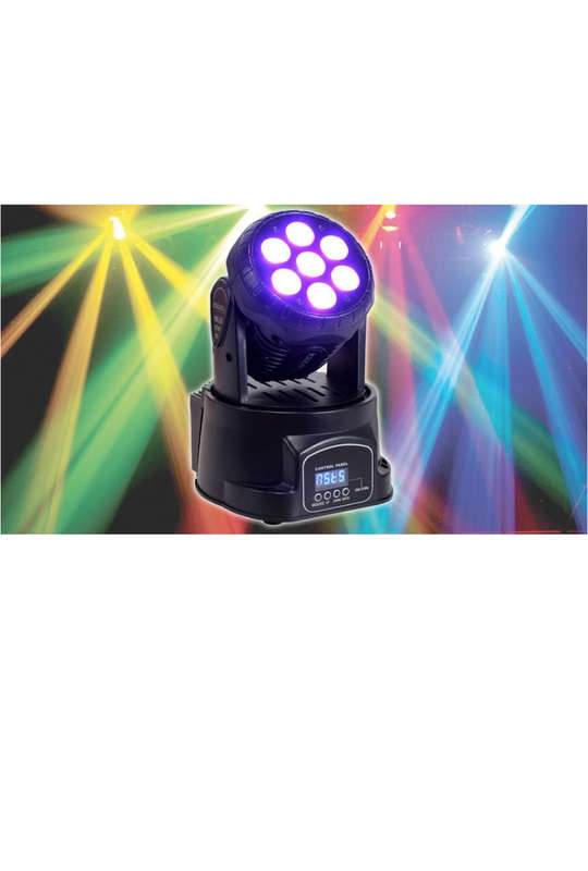 Mini-LED (RGB) Moving Head Light (7 LED)