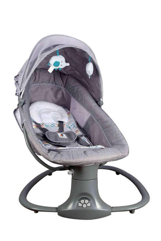 3-in-1 Multi-Function Bassinet Electric Swing - Grey