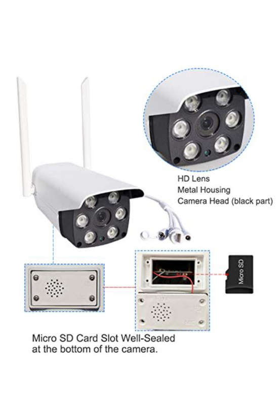 Wi-Fi Surveillance Camera Clear Night Vision