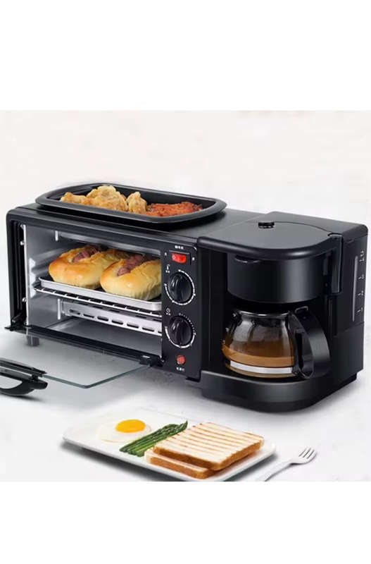 Breakfast Maker 9L With Oven Coffee Maker And Frying Pan 3 In 1