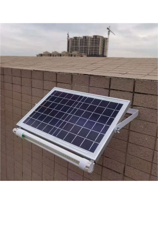 150W Solar LED Tube Lights for Home Outdoor Waterproof Wall Lamp with Panel