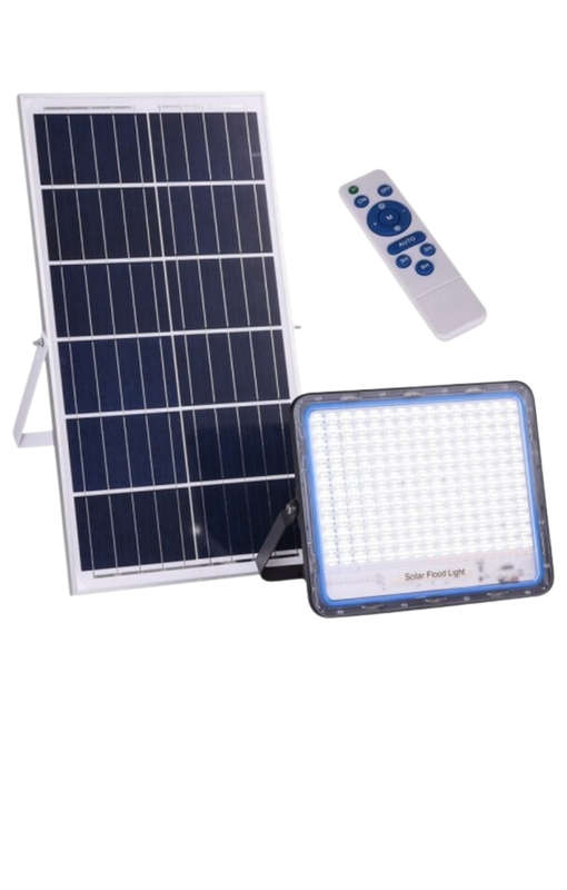 400W Solar Powered LED Flood Light With Panel & Remote