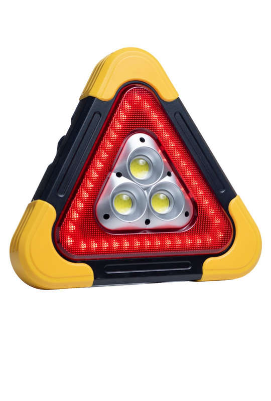 Hurry Bolt Multifunctional Work And Warning Solar Light - Yellow