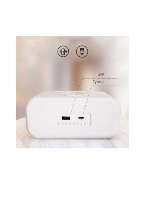 Wireless Charging Smart Tabletop Alarm Clock - SI-107