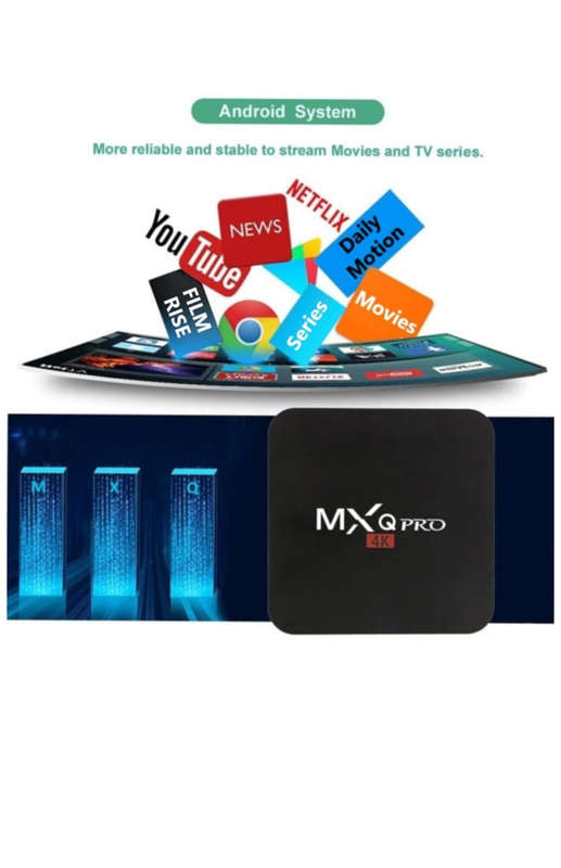 MXQ Pro Tv Box + RGB Wireless Keyboard