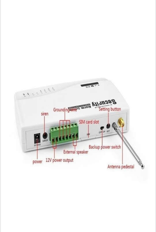 Wireless GSM Alarm System - Includes 4x Wireless PIR SensorWireless