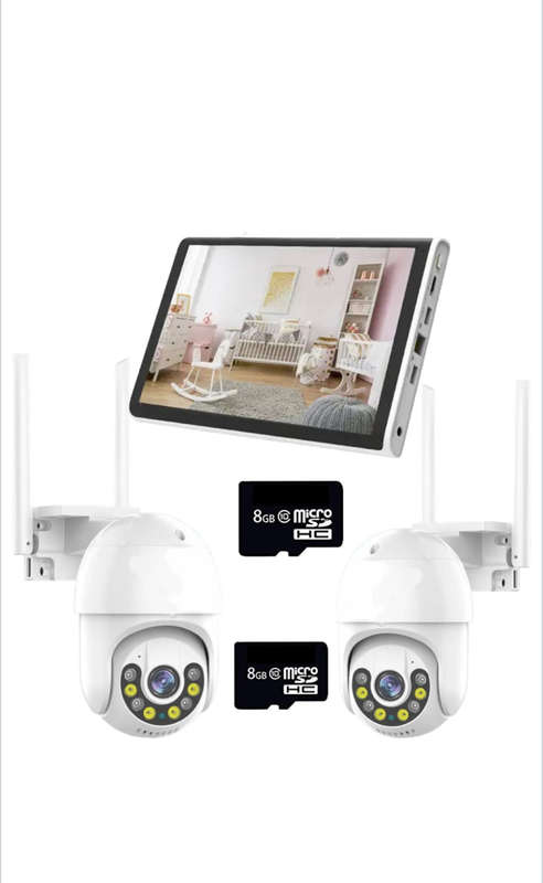4K HD Professional Security Camera System with 10 inch Monitor