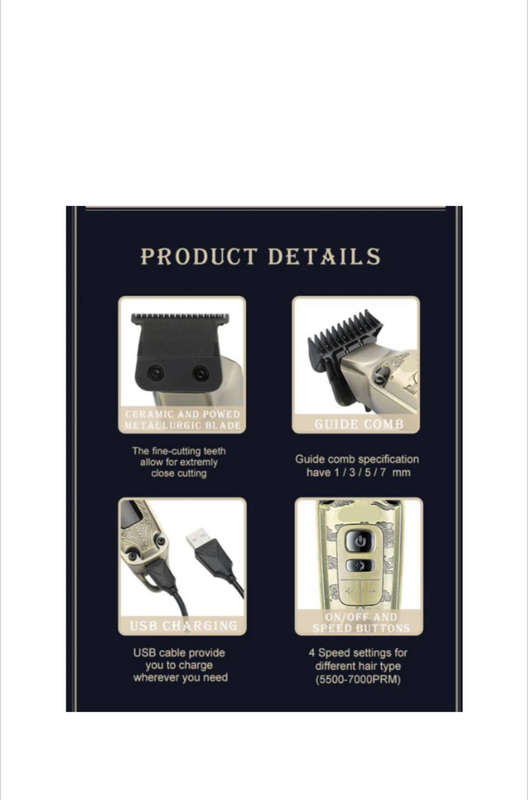 1600mAh Professional LCD Digital Display Hair Clipper V-901