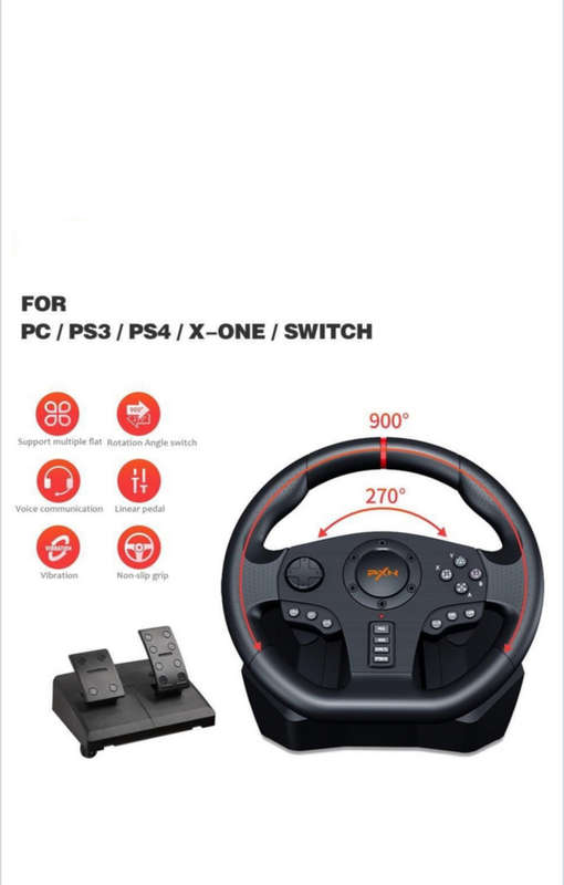 PXN V900 Gaming Racing Wheel for PC/ PS3/ PS4/ XBox One/ Series X/S, Switch