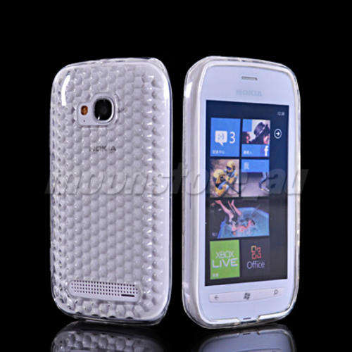 Nokia Lumia 710 Cover + Screen Gaurd + Shipping - Clear