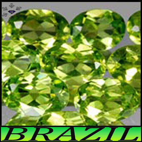 1.00CT AVOCADO GREEN PERIDOTS [VVS] ~ MATCHING BRAZILIAN OVAL GEM PAIR (2 TO GO)