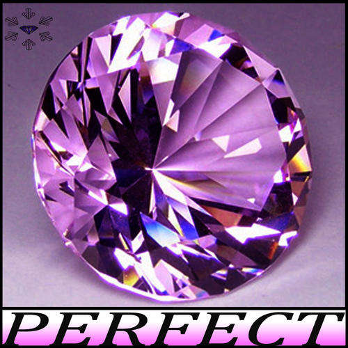 1.10CT LUSTROUS PINK DIAMOND SIMULATE [IF] ~ MACHINE POLISHED BRILLIANT ROUND