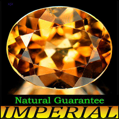 1.05CT UNHEATED SHERRY TOPAZ [VS] ~ BRAZILIAN IMPERIAL OVAL GEM (TWO AVAILABLE)