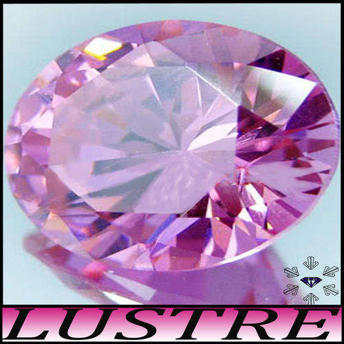 0.90CT PINK OVAL DIAMOND SIMULATE [IF] ~ BRILLIANT POLISH AND COLOUR