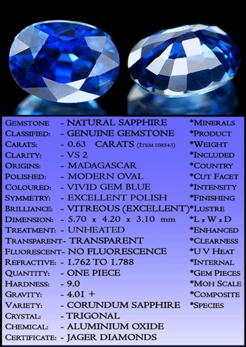 SAPPHIRE ~ CERTIFIABLE  INVESTMENT GEMS