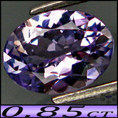 0.85CT PURPLISH BLUE OVAL TANZANITE [VS] PRECISION POLISHED TANZANIAN GEMSTONE