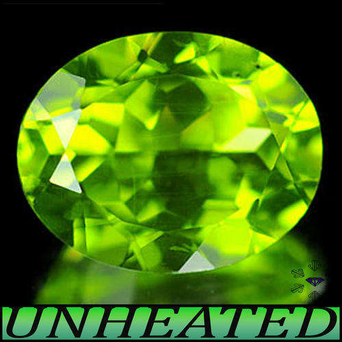 NATURAL UNHEATED OLIVE GREEN OCTAGON POLISHED THAILAND PERIDOT GEMSTONE.