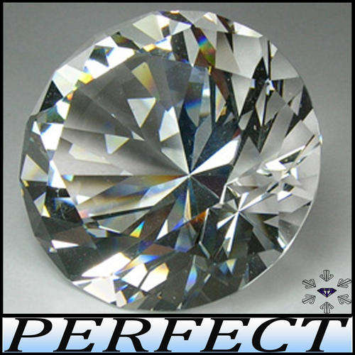2.75CT FLAWLESS BRILLIANT SIMULATED DIAMOND [IF] - CALIBRATED MACHINE POLISHED ROUND ~ (7.5mm)