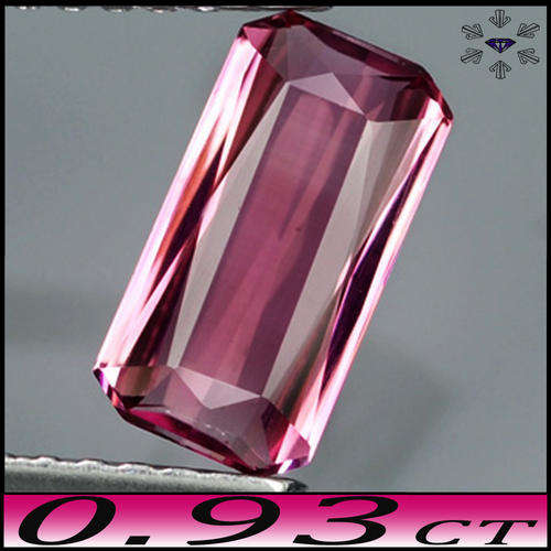 0.93CT STUNNING SLEEK PINK TOURMALINE [IF] - MOZAMBIQUE NATURAL SCISSOR OCTAGON GEM